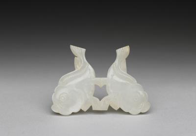 图片[2]-Jade pei pendant with paired fish pattern, Qing dynasty (1644-1911)-China Archive